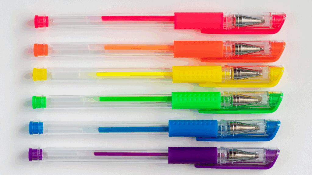 gel-pen-characteristics ลักษณะของปากกาเจล