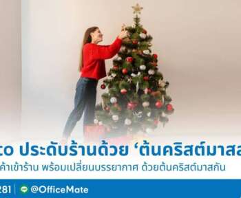 ต้นคริสต์มาสสด พรีออเดอร์จาก OFM