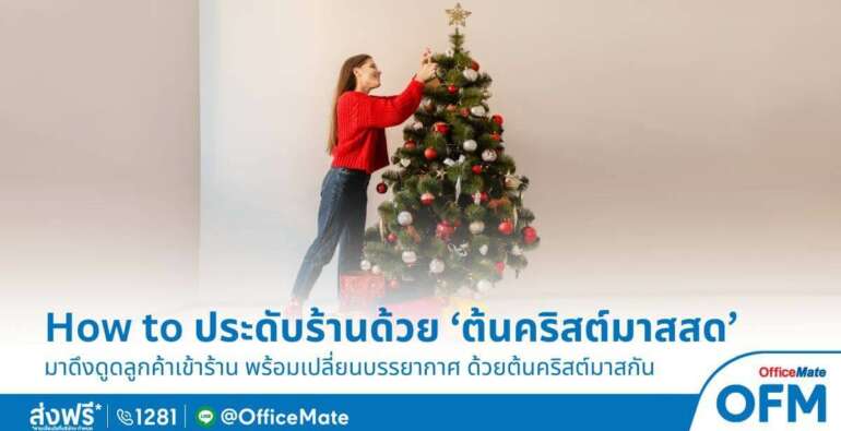 ต้นคริสต์มาสสด พรีออเดอร์จาก OFM