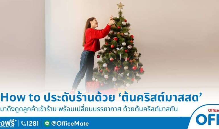 ต้นคริสต์มาสสด พรีออเดอร์จาก OFM