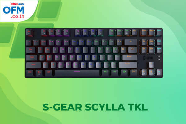 คีย์บอร์ด S-Gear SCYLLA TKL (Blue Switch)-OfficeMate