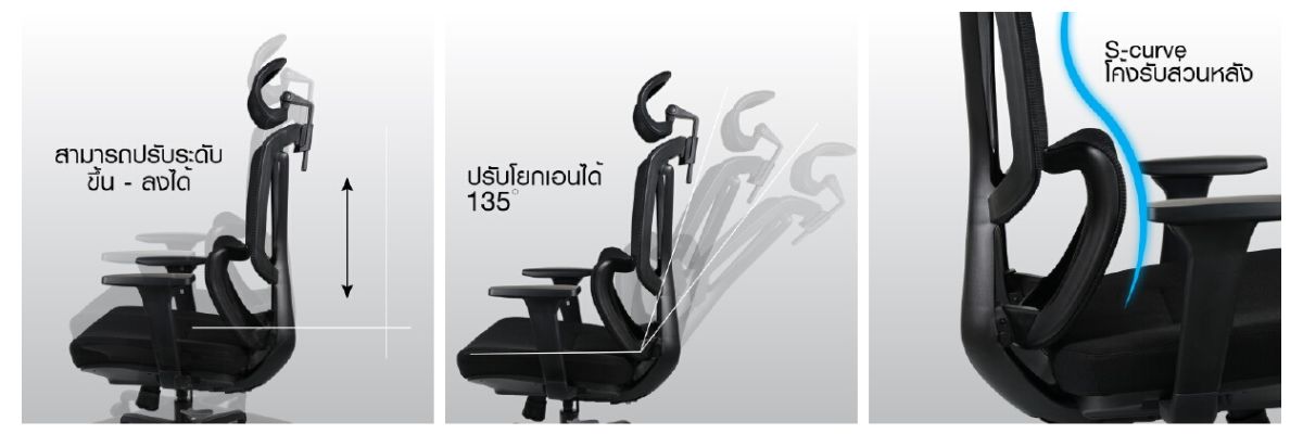 เก้าอี้เพื่อสุขภาพ_เฟอร์ราเดค_Optimus_OfficeMate_1