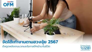 จัดโต๊ะทำงาน ตามฮวงจุ้ย OFM