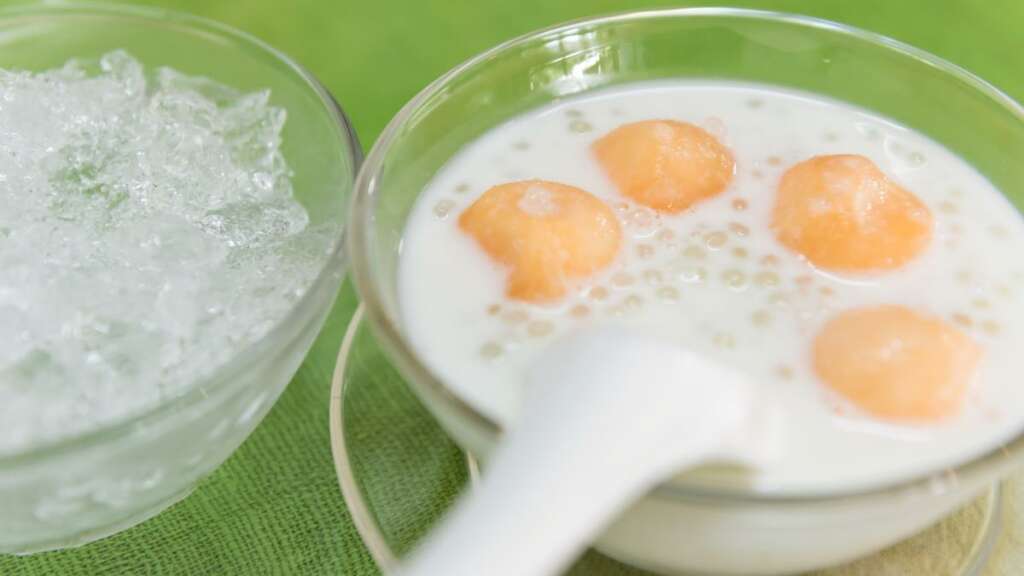 vegetarian-sago-cantaloupe อาหารเจ สาคูแคนตาลูป
