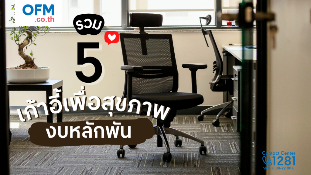 รวม 5 เก้าอี้สุขภาพ งบหลักพัน