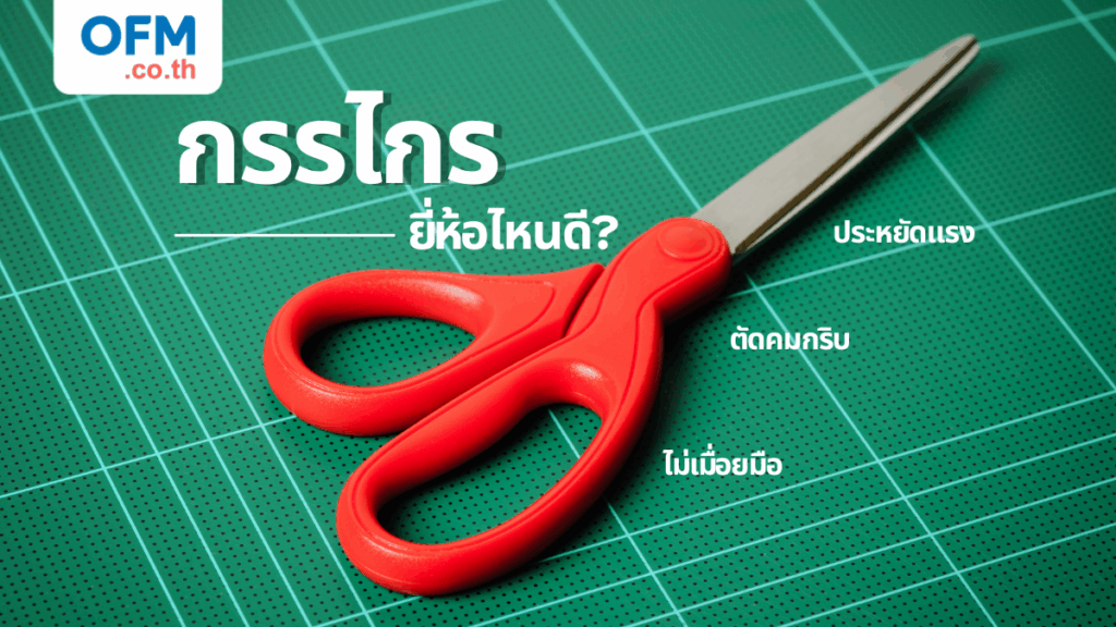 กรรไกรยี่ห้อไหนดี? เปรียบเทียบ Scotch, Elephant, One + ราคาน่าซื้อ