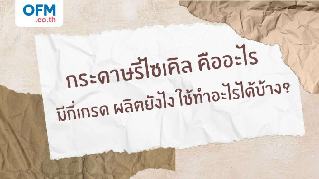 กระดาษรีไซเคิล ความหมาย