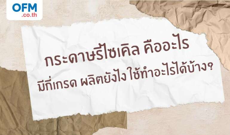 กระดาษรีไซเคิล ความหมาย
