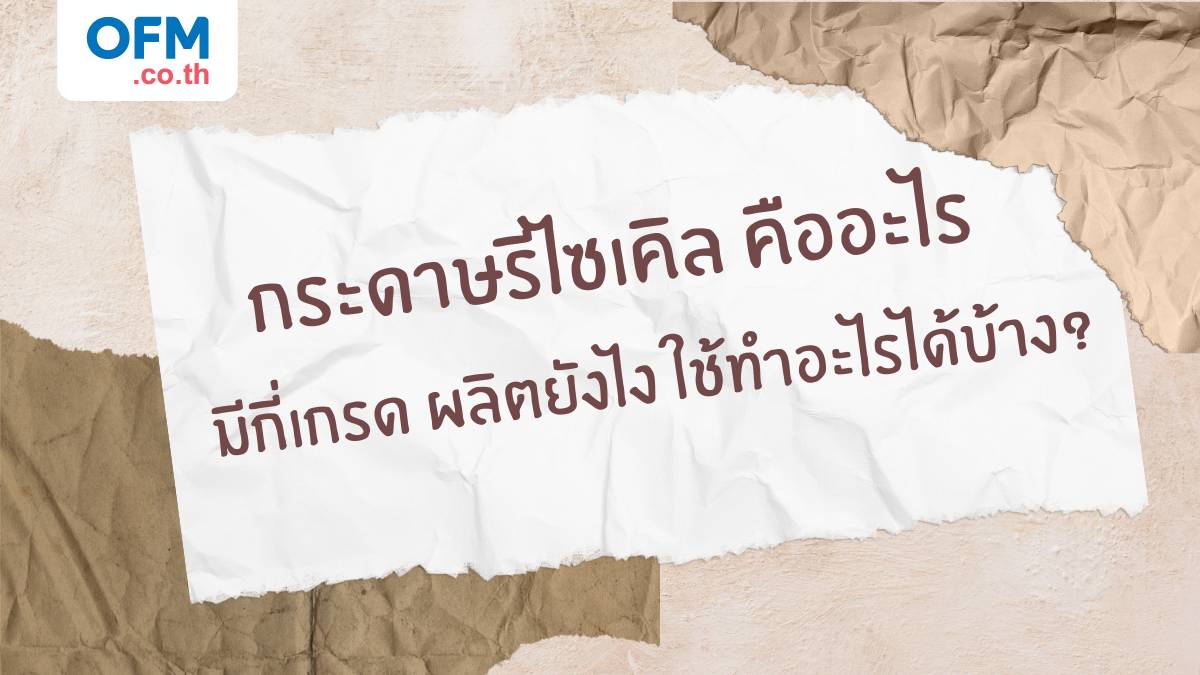 กระดาษรีไซเคิล ความหมาย