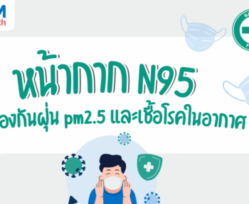 หน้ากาก N95 ป้องกันฝุ่น PM2.5 และไวรัส