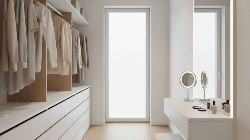 minimal-closet แต่งบ้านสไตล์มินิมอล ห้องแต่งตัว