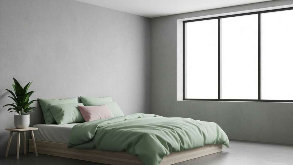 minimal-grey-bedroom แต่งบ้านสไตล์มินิมอล ห้องนอนสีเทา