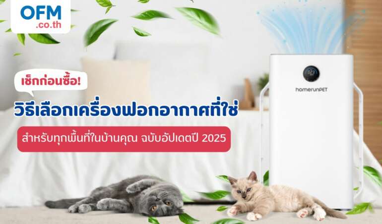 วิธีเลือกซื้อเครื่องฟอกอากาศ 2025