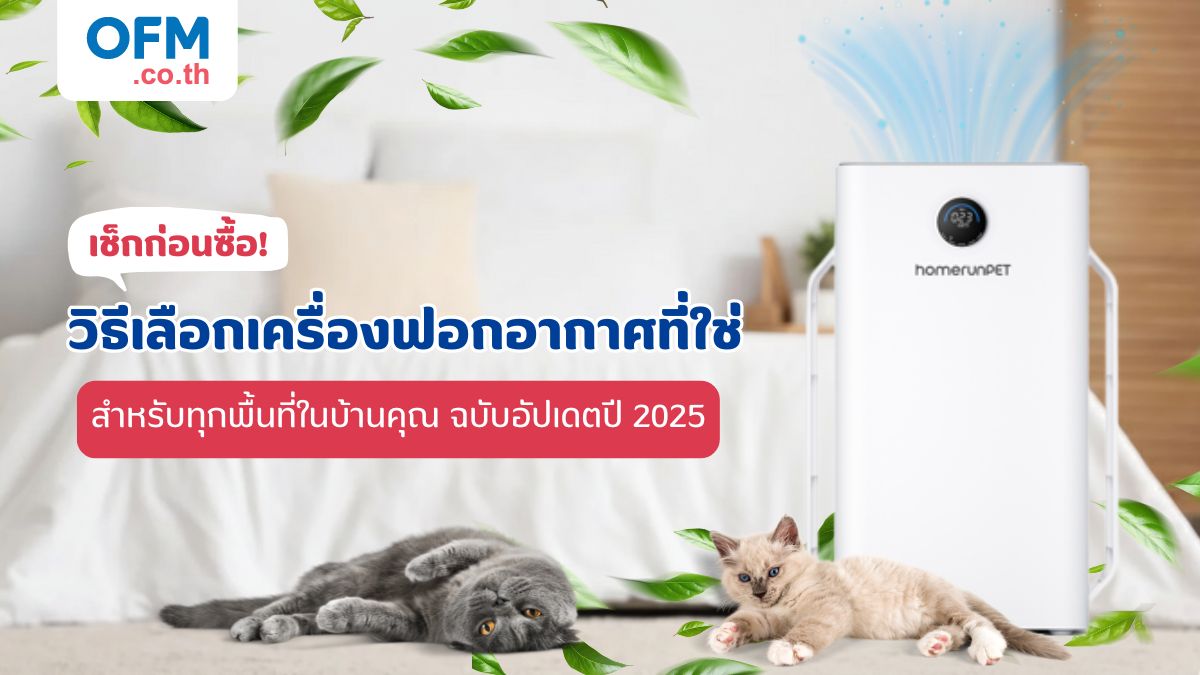 วิธีเลือกซื้อเครื่องฟอกอากาศ 2025