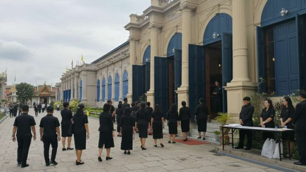 royal-funeral-paying-respect-steps ถวายสักการะพระบรมศพ ขั้นตอน