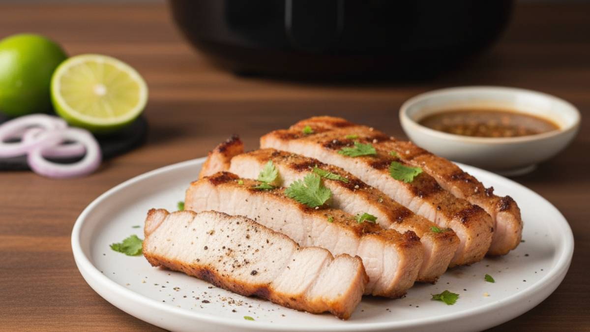 pork-grill-fresh-milk เมนูหม้อทอดไร้น้ำมัน หมูย่างนมสด