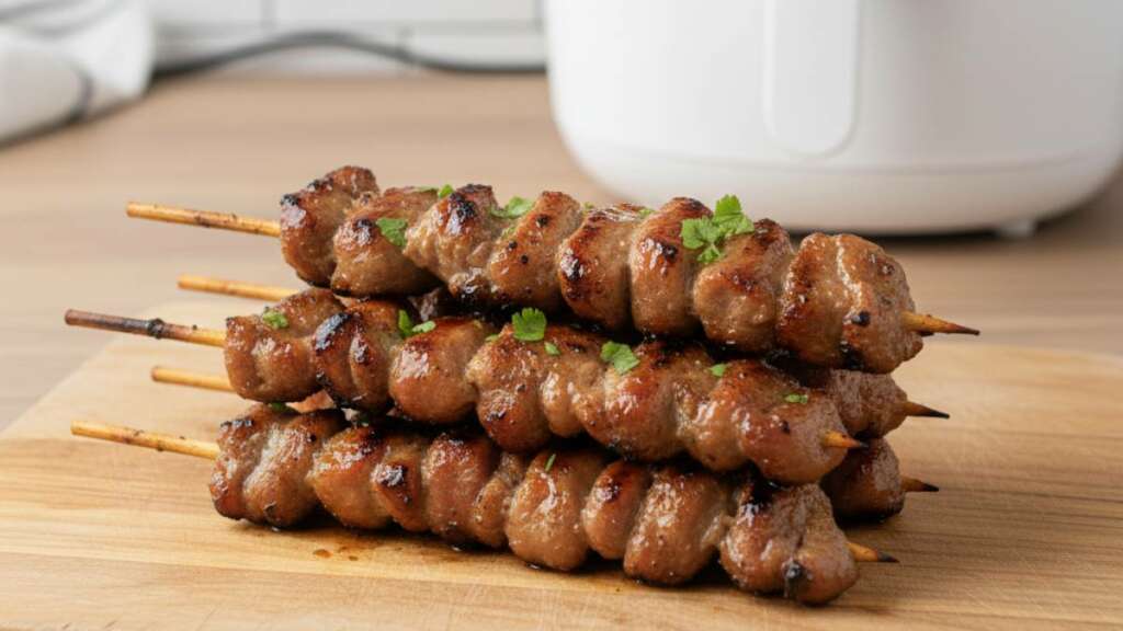 grilled-pork-sticks เมนูหม้อทอดไร้น้ำมัน หมูปิ้ง