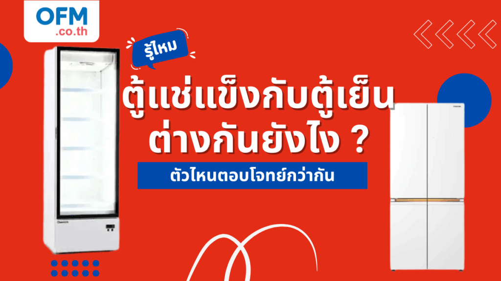 รู้ไหม ตู้แช่แข็งกับตู้เย็นต่างกันยังไง แล้วตัวไหนตอบโจทย์คุณกว่ากัน