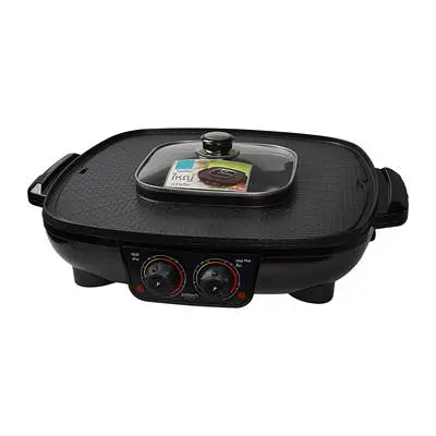 electric-grill-anitech-wpa-2001-black ตาแม่เหล็กไฟฟ้าแถมหม้อพร้อมฝา แอนนิเทค รุ่น WPA-2001 สีดำ