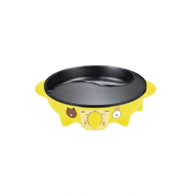electric-grill-myhome-bq3012-linefriend-yellow MY HOME เตาบาร์บีคิว Line Friend รุ่น BQ3012 สีเหลือง