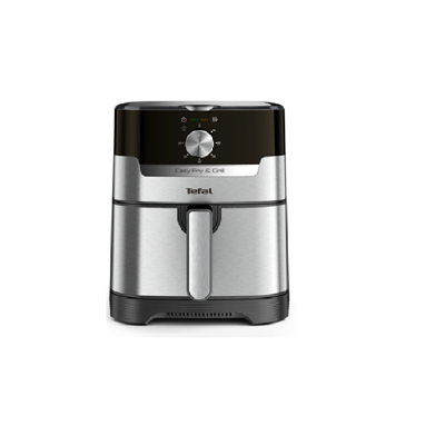 air-fryer-tefal-2in1-ey501d66-black-gray หม้อทอดไร้น้ำมัน 2in1 Tefal รุ่น EY501D66 สีดำ-เทา