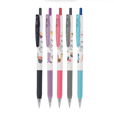 ZEBRA ปากกาเจล SARASA CLIP KAWAII ANIMAL ลิมิเต็ดอิดิชั่น แพ็ค 5 ด้าม