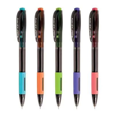 QUANTUM ปากกาลูกลื่น รุ่น Gelo Plus X5 สีน้ำเงิน ขนาด 0.5 มม. (50ด้าม)