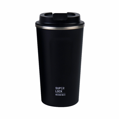 แก้วสเตนเลสสุญญากาศ 500 มล. SUPER LOCK รุ่น S141 สีดำ