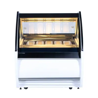 ICE CREAM SHOWCASE ขนาด 8ถาด รุ่น GIS - 08 ซิสเต็มฟอร์ม GIS - 08 Heated Glass หน่วย