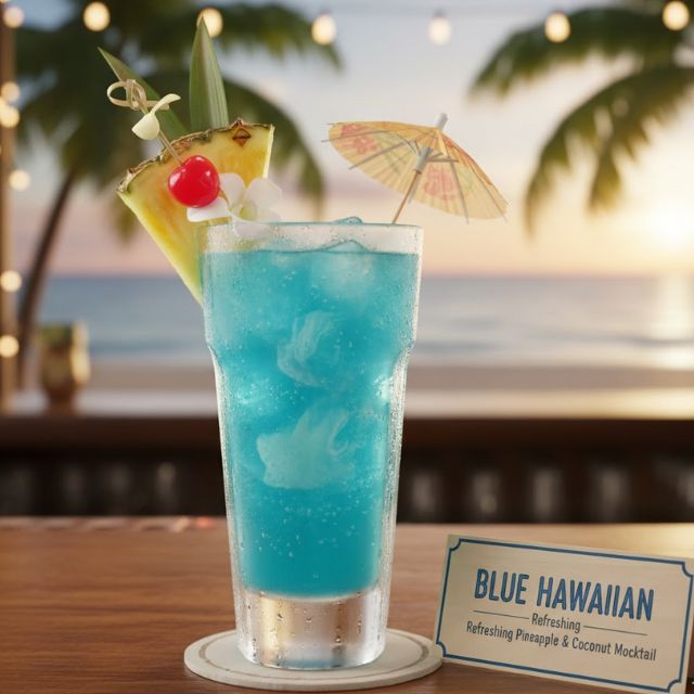 สูตรม็อกเทล BLUE HAWAIIAN