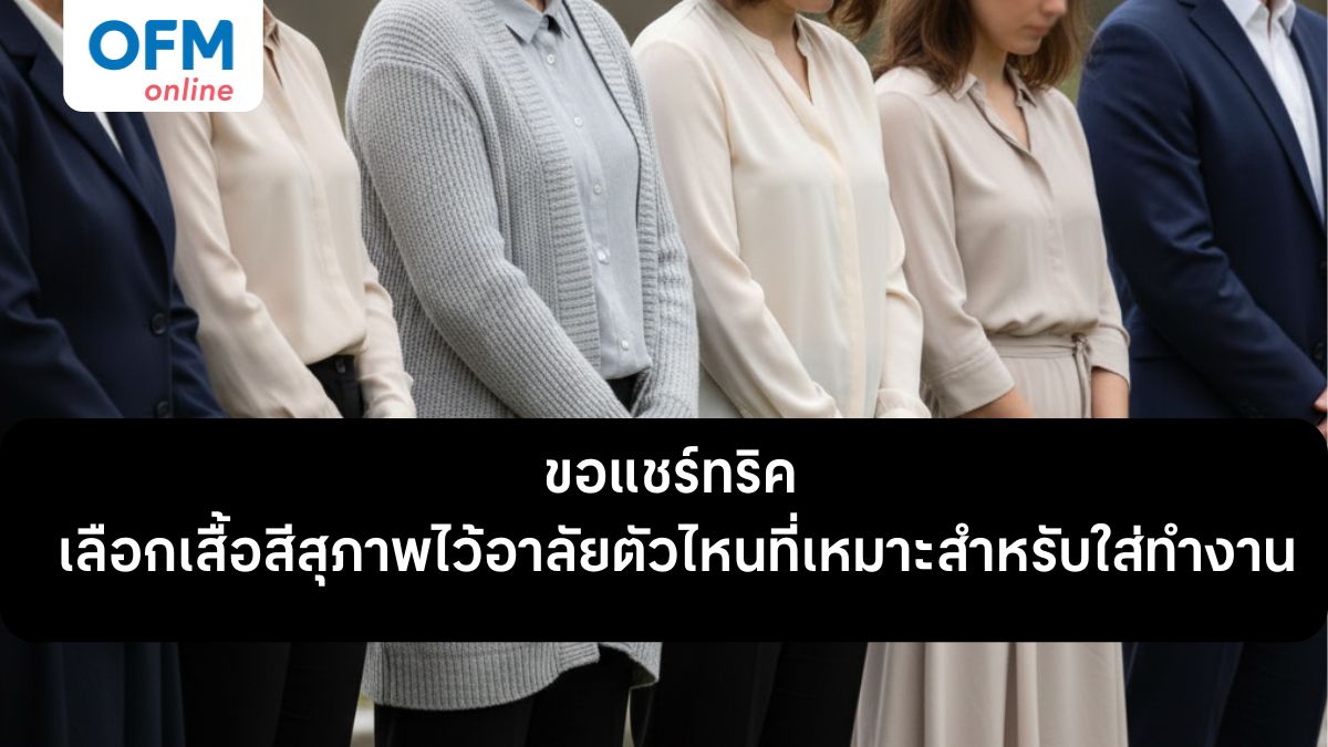 เสื้อสีสุภาพไว้อาลัย สำหรับใส่ทำงาน
