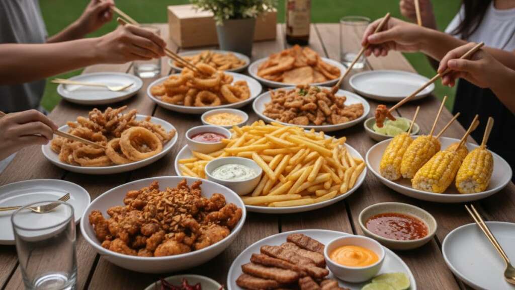 menu-family-party-fried เมนูปาร์ตี้ครอบครัว ของทอดต่างๆ