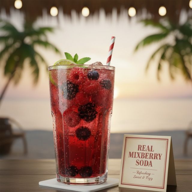 สูตรม็อกเทล Real Mixberry Soda