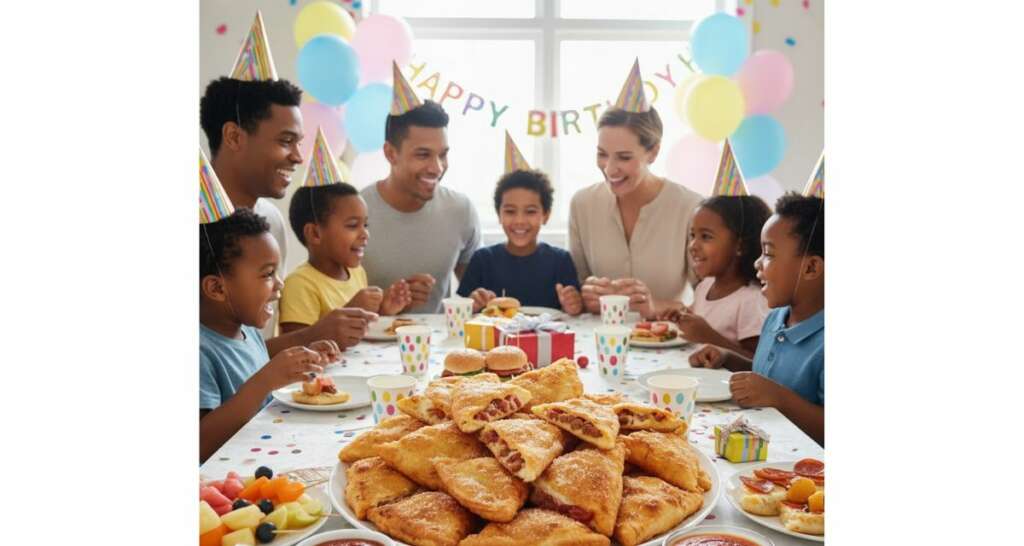 อาหารปาร์ตี้เด็ก พิซซ่าทอด