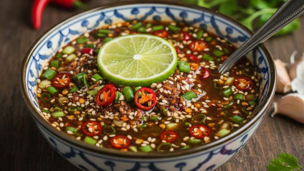 menu-family-party-dip-sauce เมนูปาร์ตี้ครอบครัว น้ำจิ้มแจ่ว