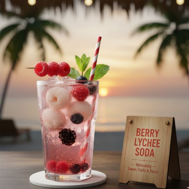 สูตรม็อกเทลเบอร์รี่ ลินจี่โซดา