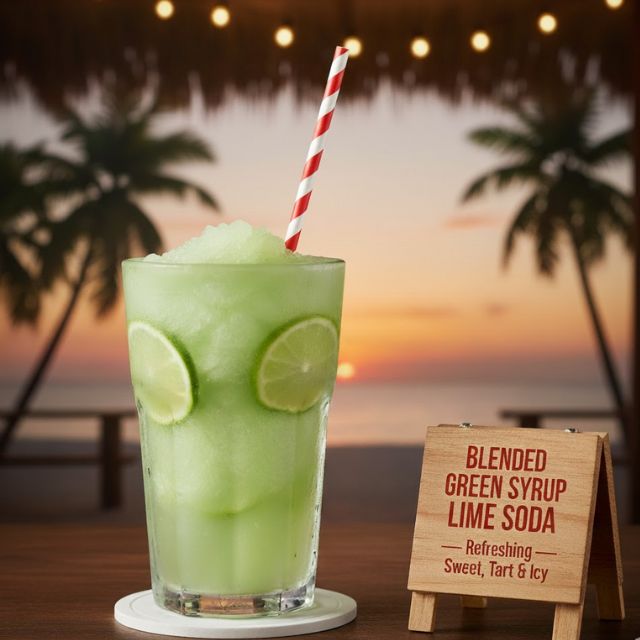 สูตรม็อกเทลน้ำเขียวมะนาวโซดาปั่น