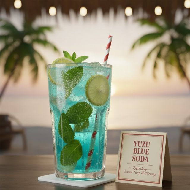 สูตรม็อกเทล ยูซุ บลูโซดา