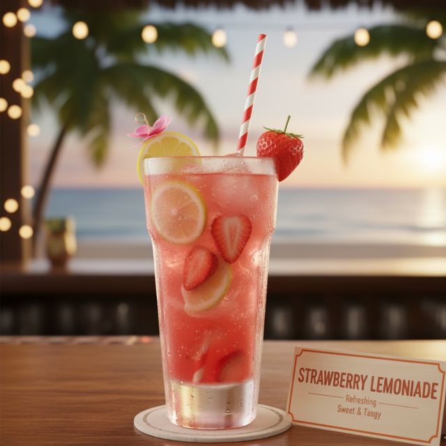 สูตรม็อกเทล STRAWBERRY LEMONADE
