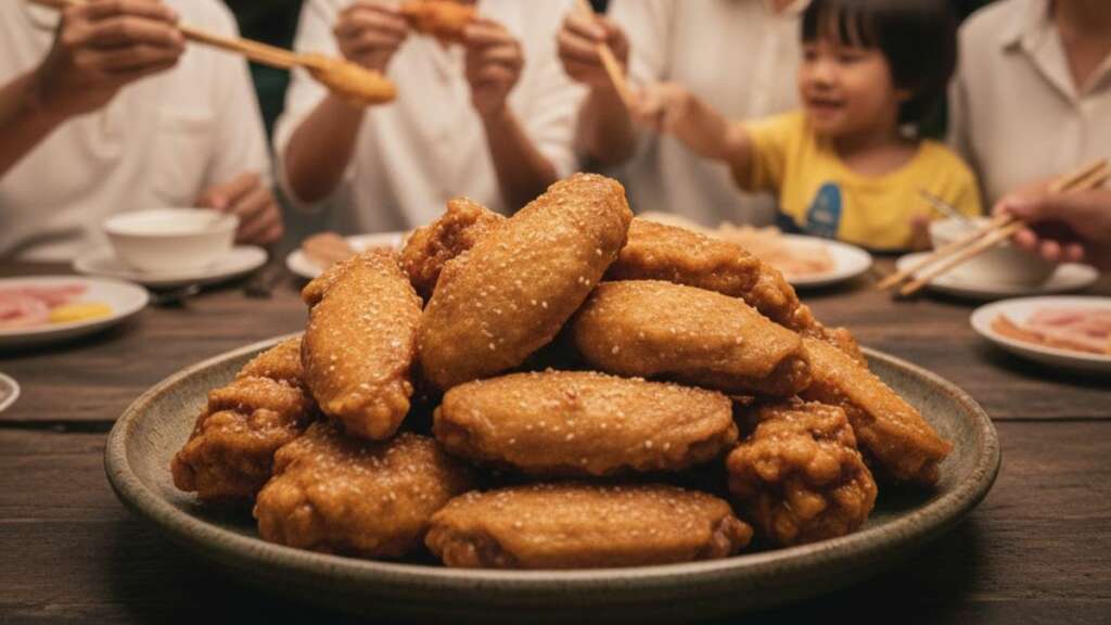 menu-for-family-party- fried-chicken-wings เมนูปาร์ตี้ครอบครัว ปีกไก่ทอด