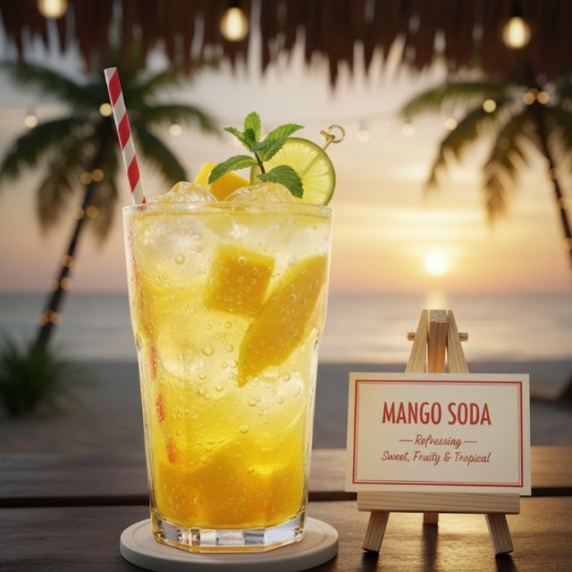 สูตรม็อกเทล มะม่วงโซดา