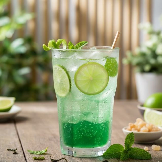สูตรม็อกเทลชาเขียวมะนาวโซดา