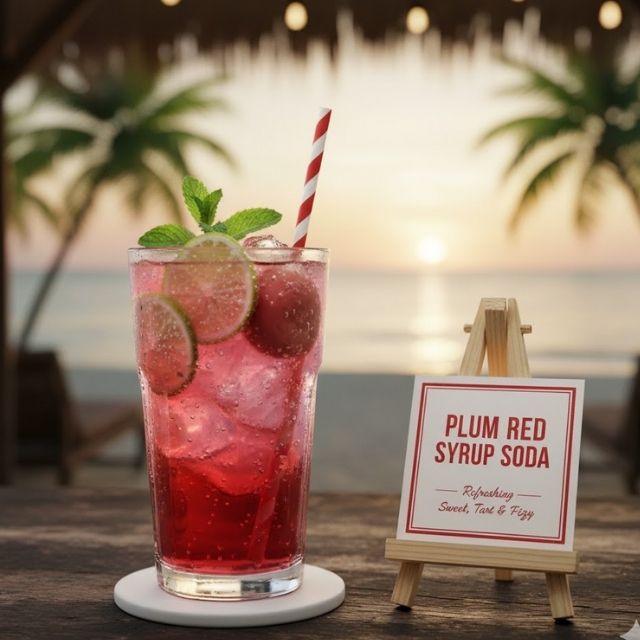 สูตรม็อกเทลบ๊วยน้ำแดงโซดา