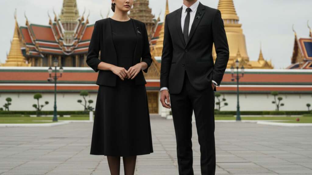 mourning-dress-etiquette การใส่เสื้อสีสุภาพไว้อาลัย ข้อควรระวัง