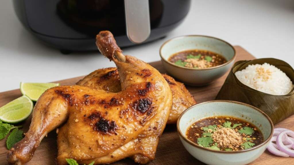 air-fryer-grilled-chicken เมนูหม้อทอดไร้น้ำมัน ไก่ย่าง