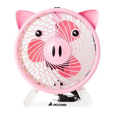 fan-accord-ac07-pig พัดลมตั้งโต๊ะ 7 นิ้ว ชมพู Accord AC-07 Pig