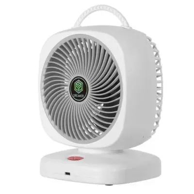fan-wireless-grey-6inch พัดลมพกพา 6 นิ้ว ไร้สาย Non-Brand เทา, ชั้นเดียว คร.