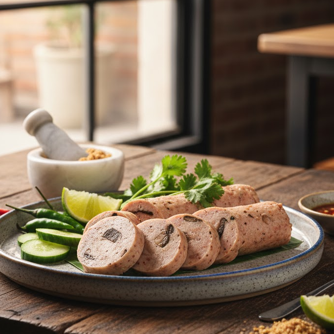 easy-menu-for-party-mushroom-sausage เมนูปาร์ตี้ง่ายๆแหนมเห็ด