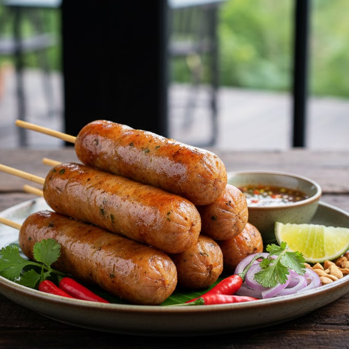 easy-menu-for-party-spicy-sausage เมนูปาร์ตี้ง่ายๆไส้กรอกอีสาน