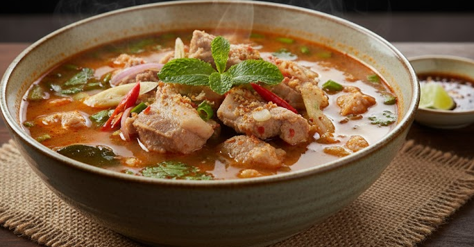 easy-menu-for-party-spicy-pork-cartilage-soup เมนูปาร์ตี้ง่ายๆต้มแซ่บกระดูกอ่อน